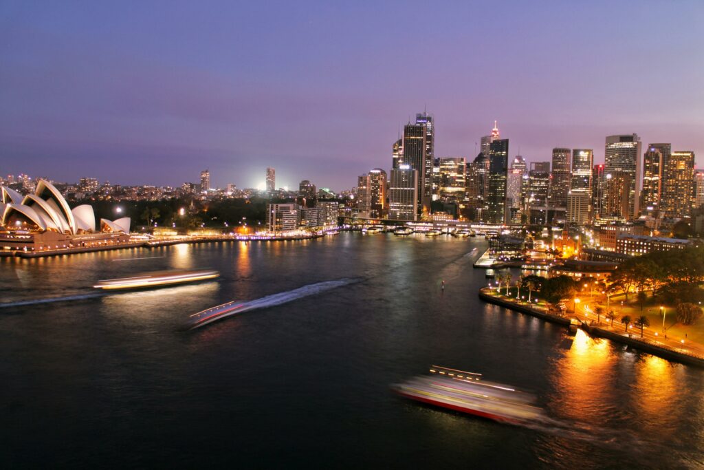 sydney at night