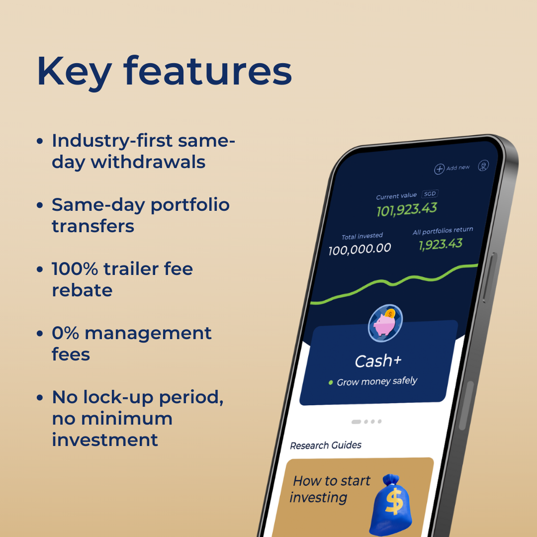 Syfe Cash+ advantages and key features